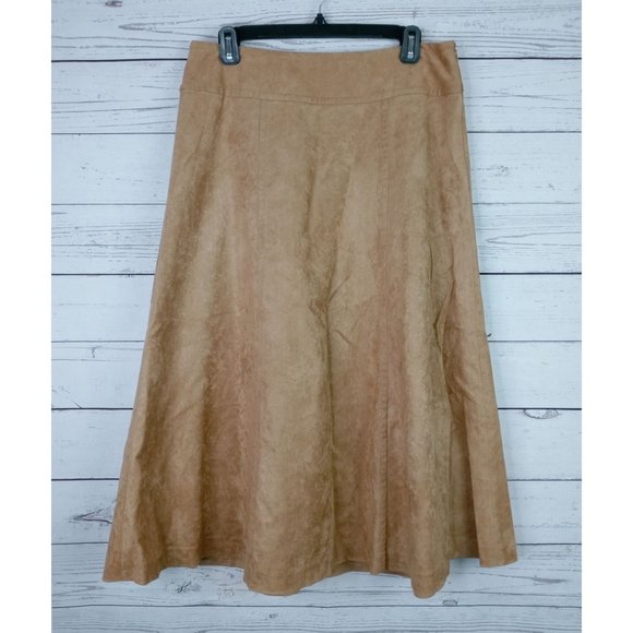 Liz Claiborne Dresses & Skirts - Liz Claiborne Women's Long Skirt with Liner Brown Size 10 Side Zipper